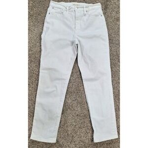 Madewell Women's The Perfect Vintage Straight Jean in Tile‎ White Size 30